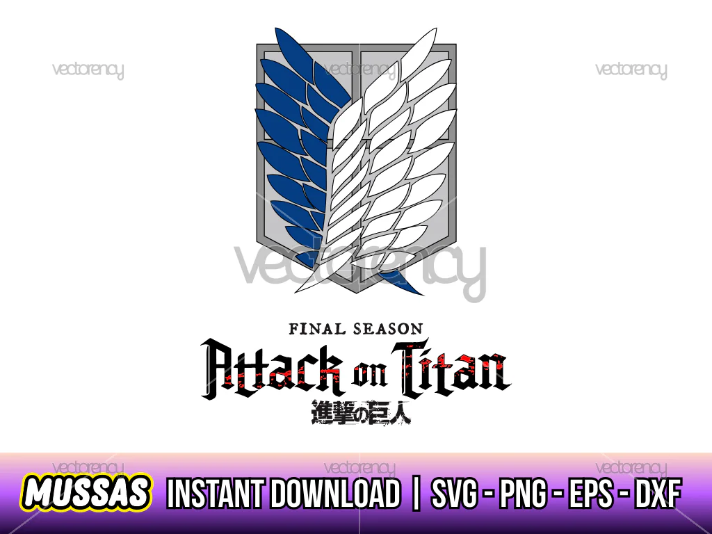 Attack On Titan Anime Logo SVG