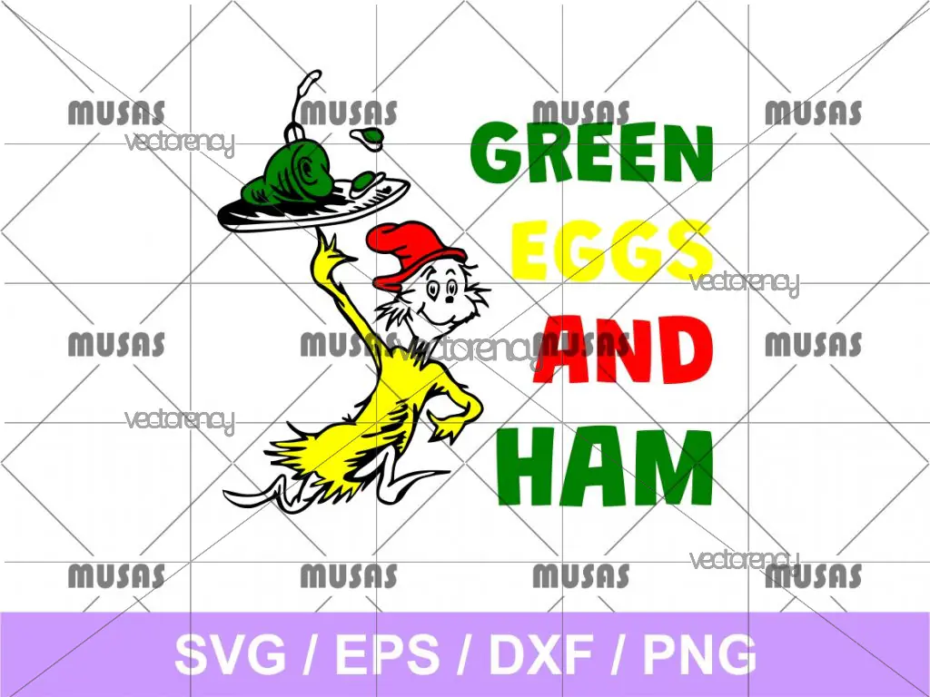 Green Eggs and Ham SVG