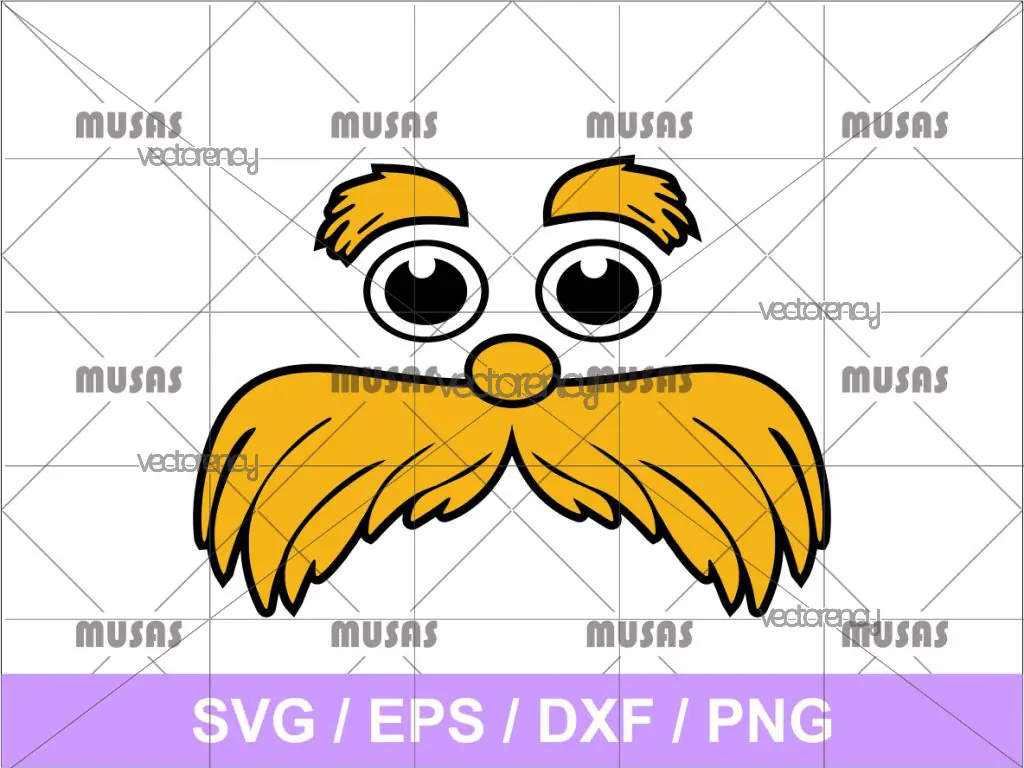 Lorax Face SVG