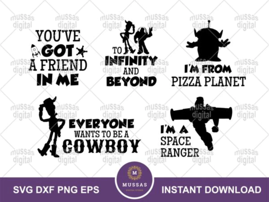 Infinity Beyond Toy Story Quotes SVG