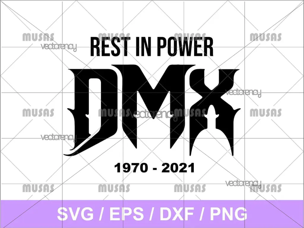 Rest In Power DMX 1970 – 2021 SVG