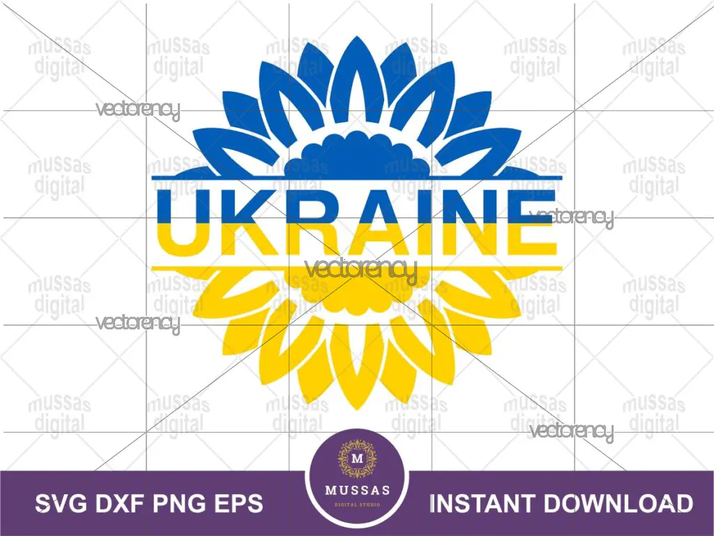 Ukraine Sunflower SVG