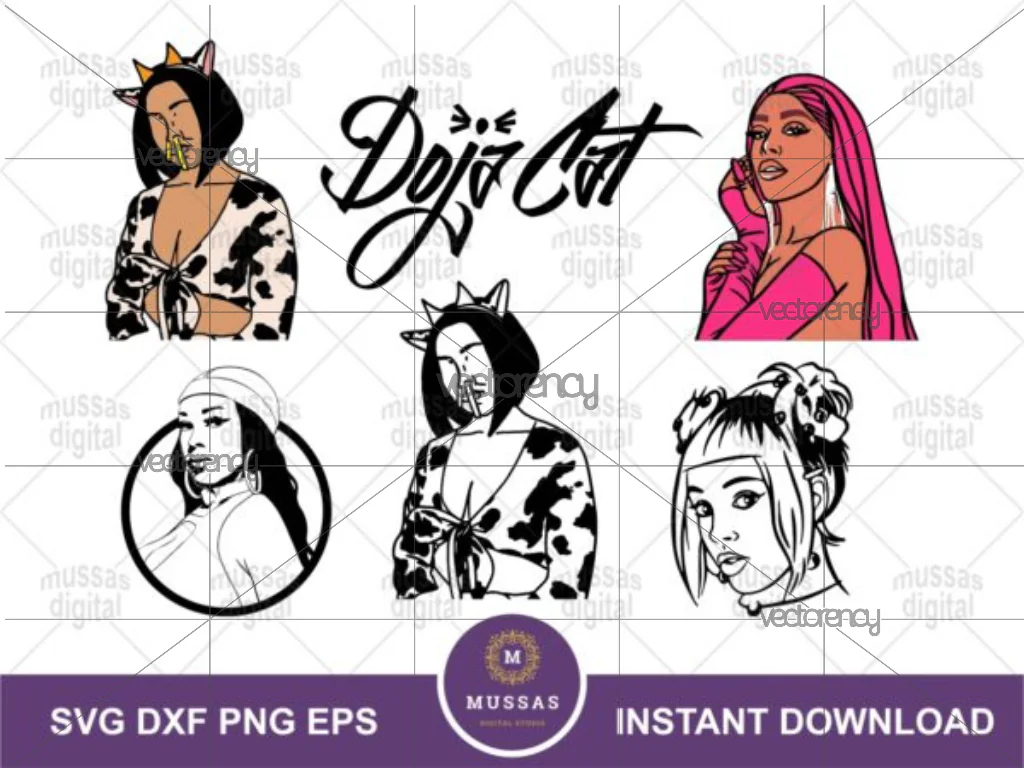 Doja Cat SVG Vector for Cricut Silhouette Cameo