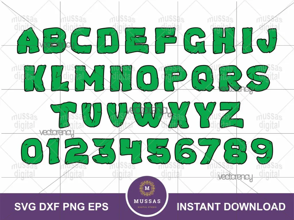 Turtles Alphabet SVG, Font, Ninja Cricut