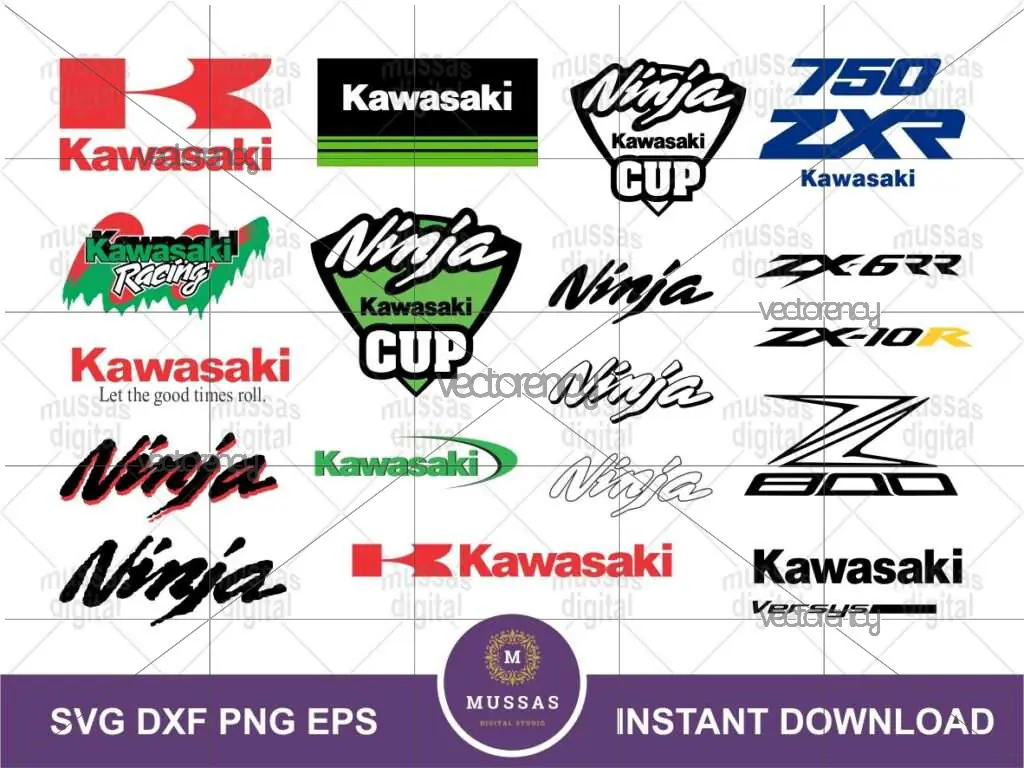 Kawasaki SVG Cut Files Bundle