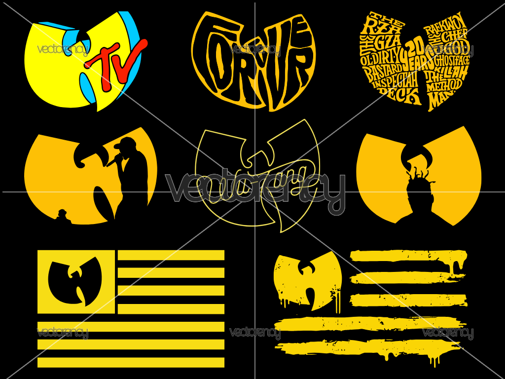 8 Wu Tang SVG Vector and PNG File Transparent