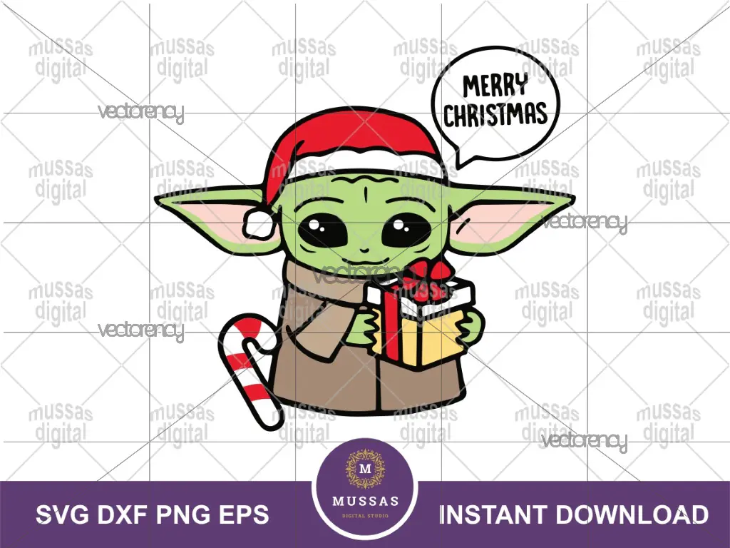 The Mandalorian the Child Baby Yoda Gift SVG Christmas Star Wars SVG