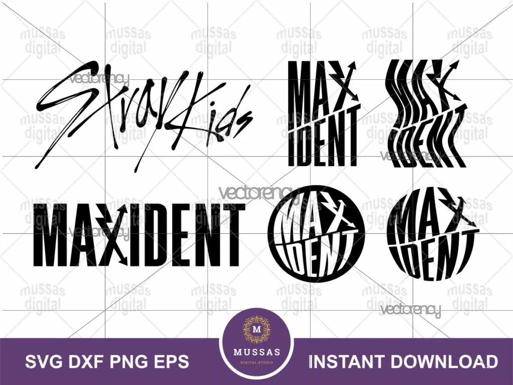 Stray Kids SKZ MAXIDENT Logo SVG