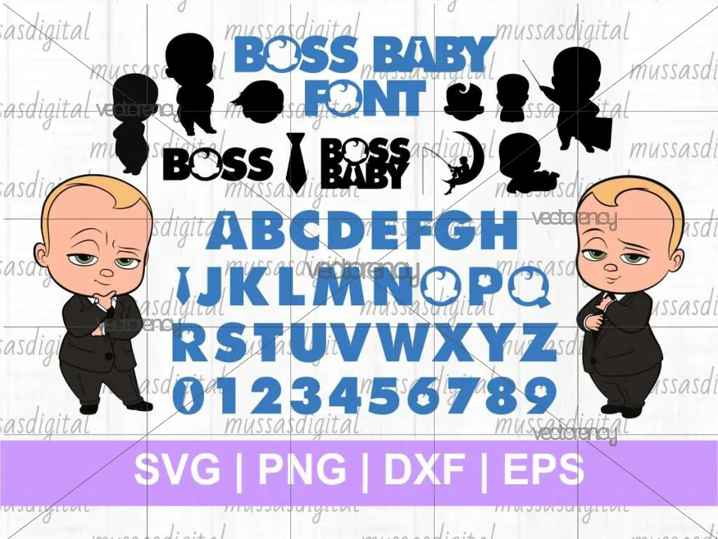 Boss Baby Font SVG Bundle