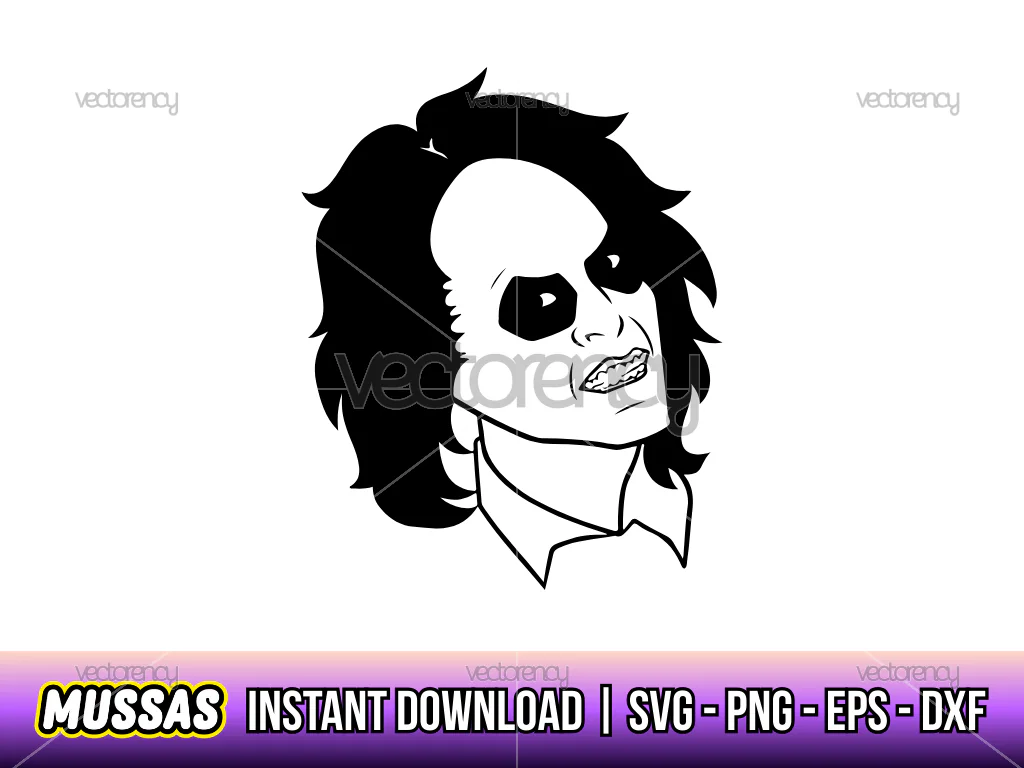Beetlejuice Face SVG Cut Files