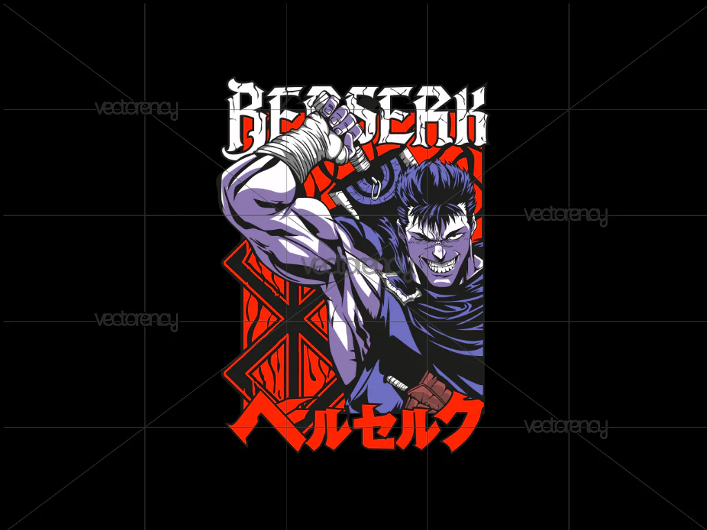 Anime Berserk PNG Vector Download