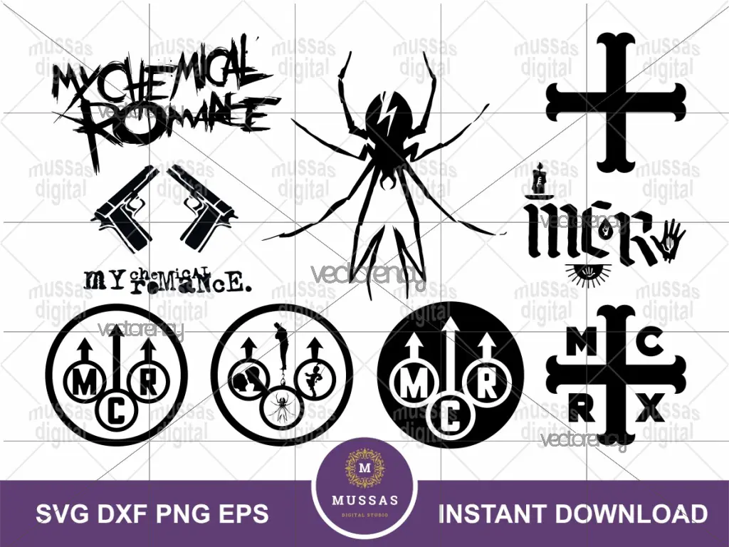 My Chemical Romance SVG Logo Bundle