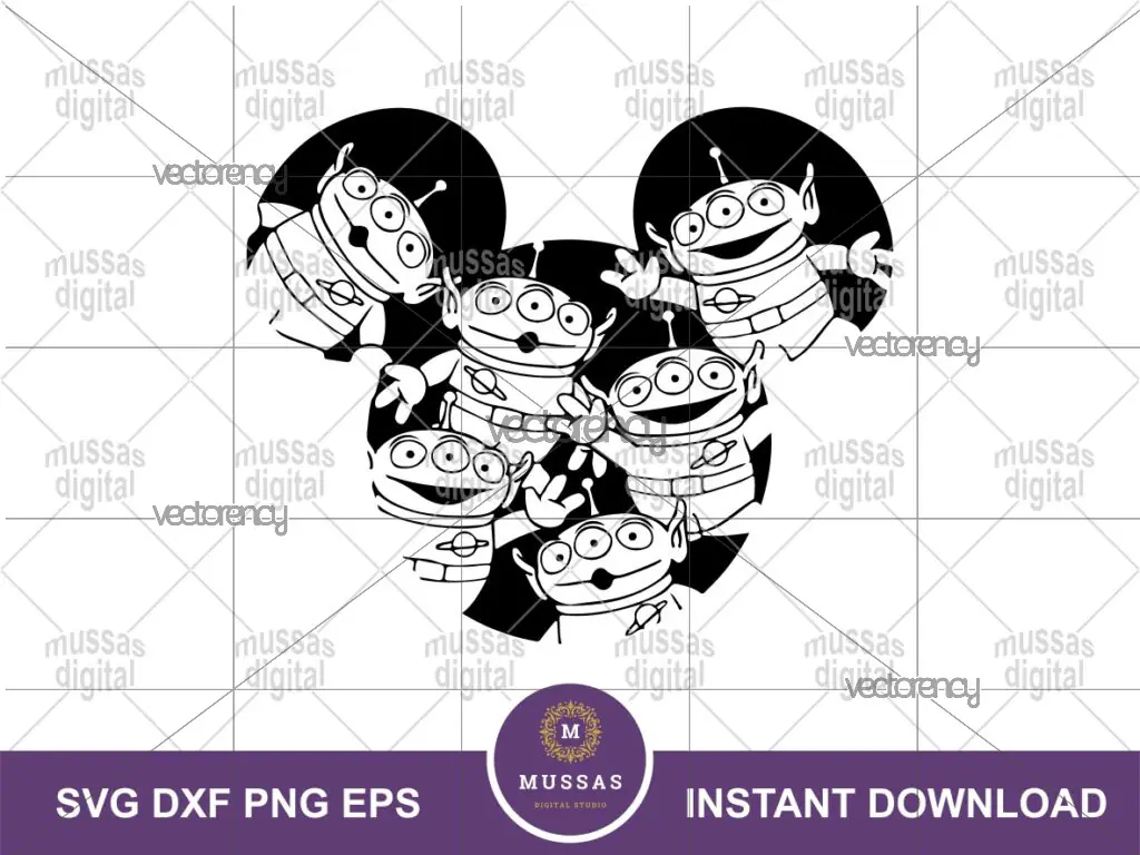 Aliens SVG Mickey Mouse Ear