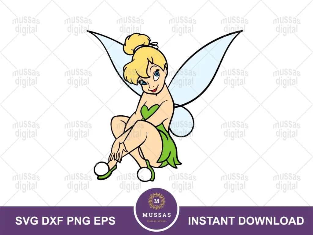 Layered Tinkerbell SVG Vector Image  Download