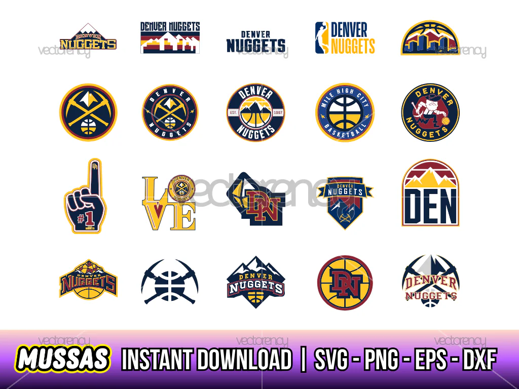 Denver Nuggets Logo SVG Bundle