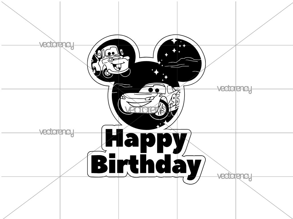 Birthday Cars SVG Disneyland Cars PNG