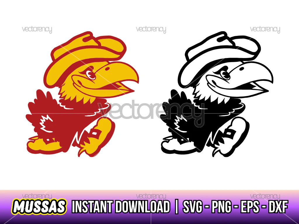 Kansas University NCAA Mascot Download SVG PNG EPS DXF