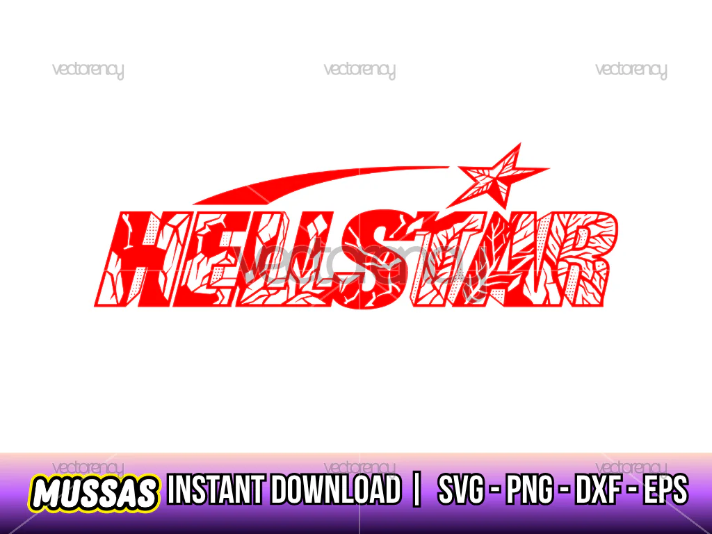 Hellstar Logo SVG Vector Stock Image PNG DXF EPS