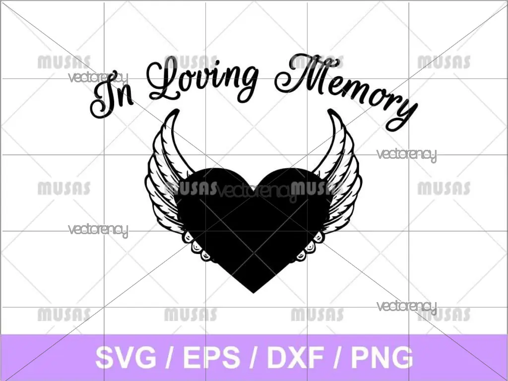 In Loving Memory SVG Cut File