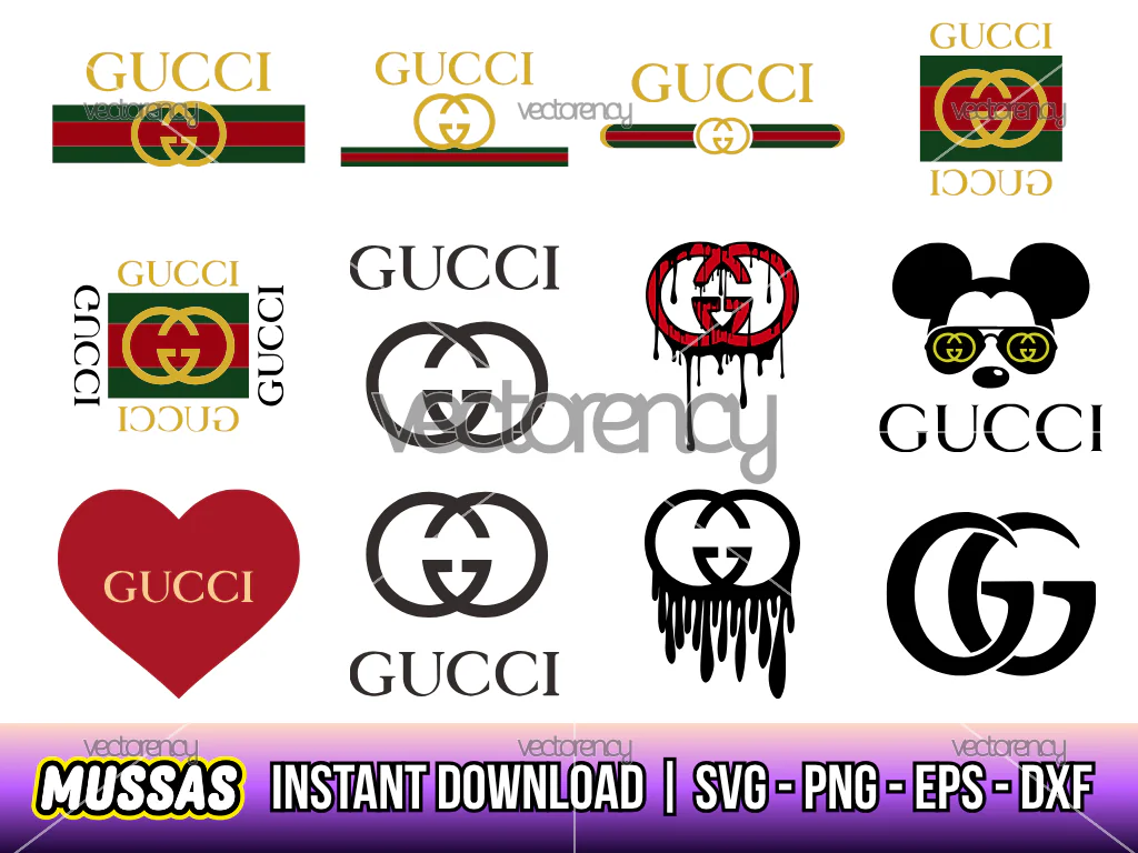 Gucci SVG Bundle PNG EPS Logo