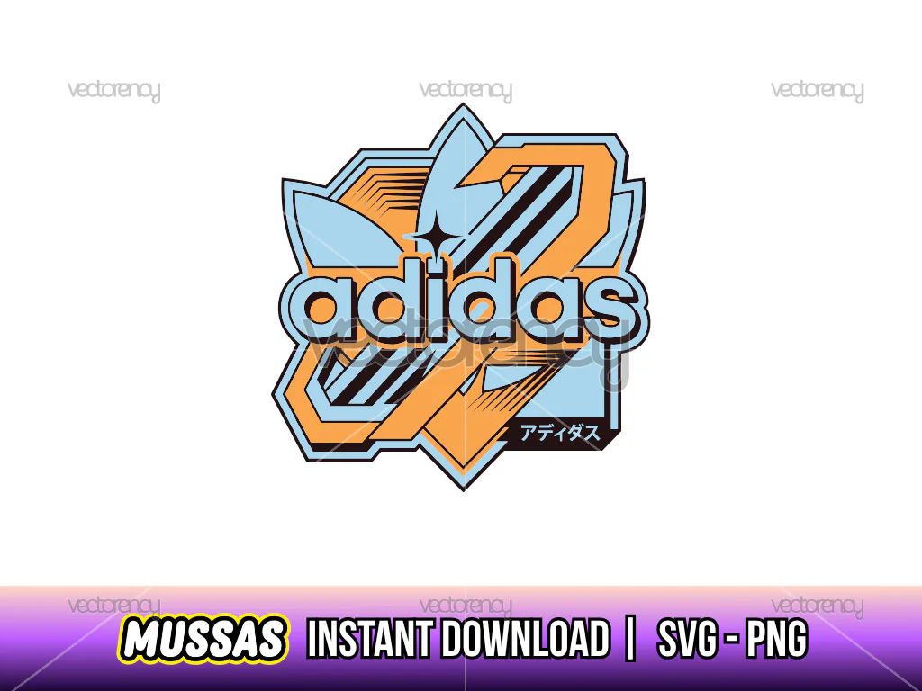 Adidas Fun Logo Y2K Image Download PNG SVG Vector