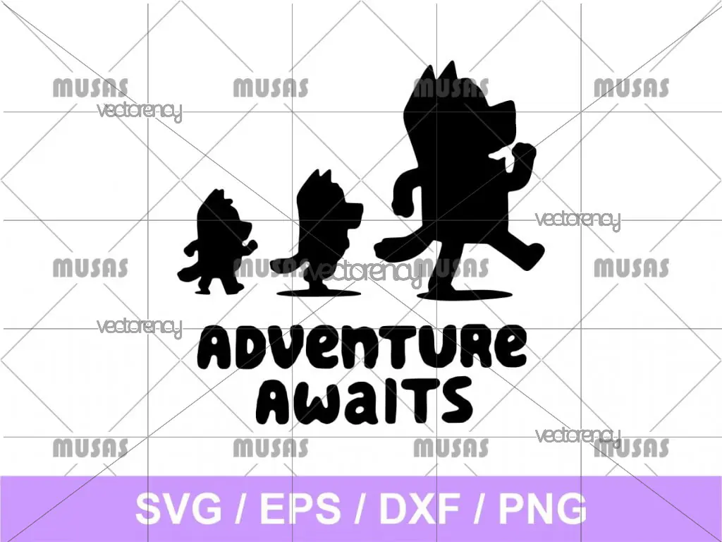 Adventure Awaits Bluey SVG