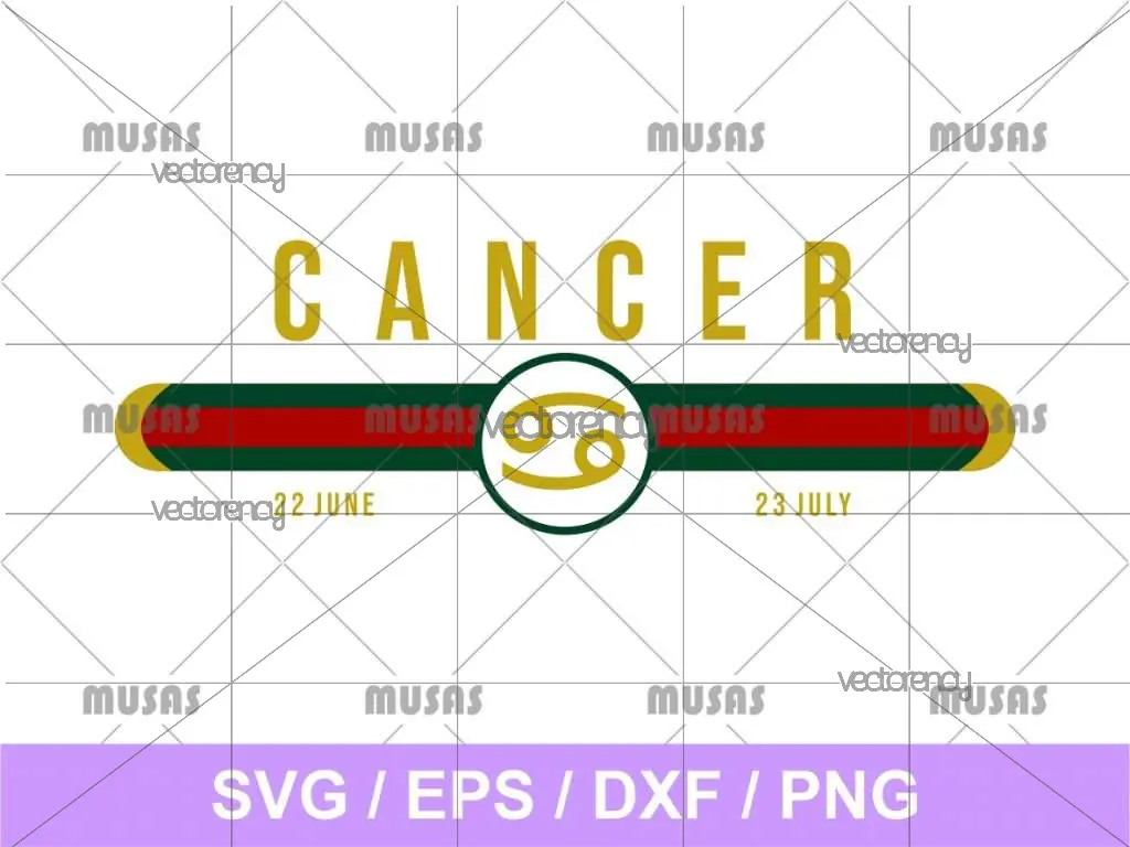 Gucci Cancer Zodiac SVG