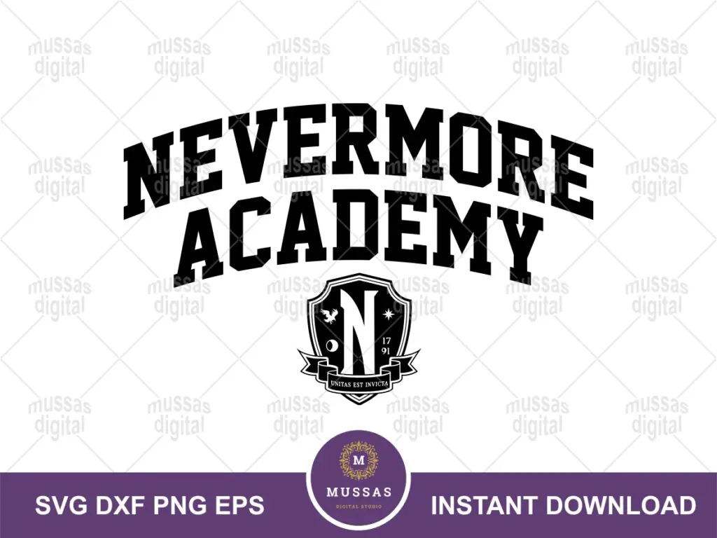 Nevermore Academy Logo SVG