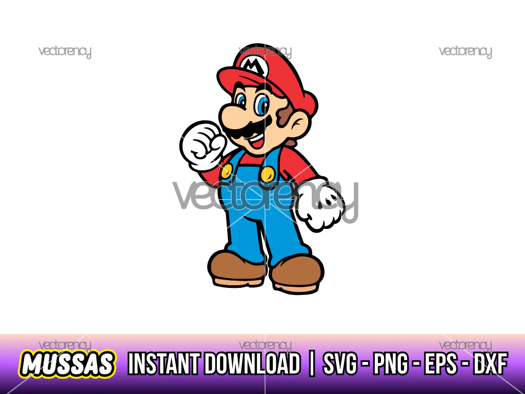 Super Mario Image Clipart SVG