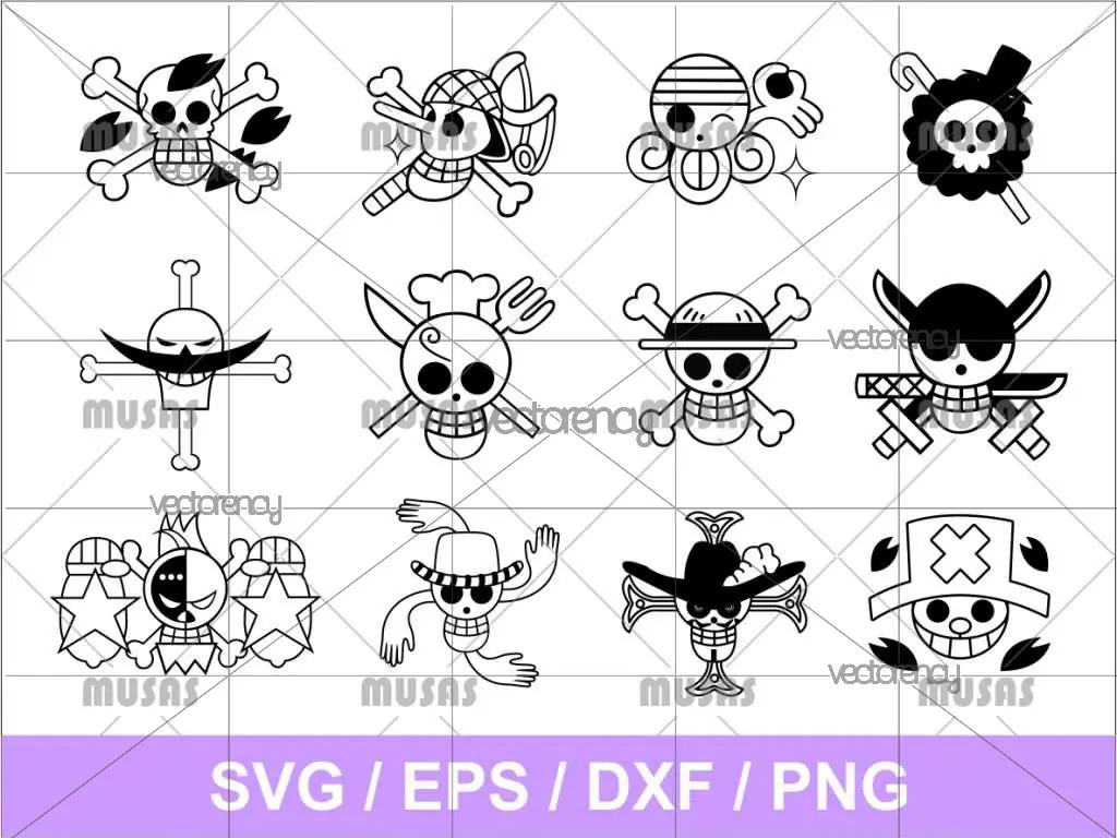 One Piece Logo Pack SVG