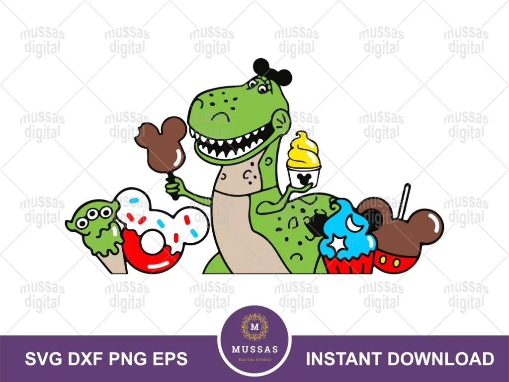 Rex SVG Toy Story PNG Image