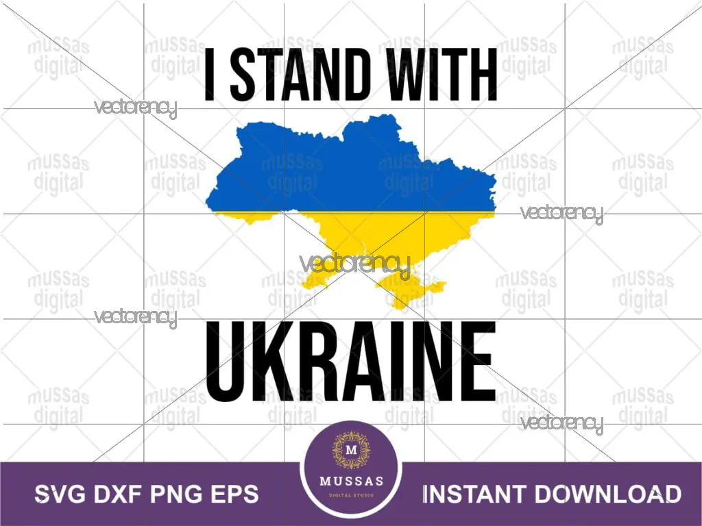 I Stand With Ukraine SVG