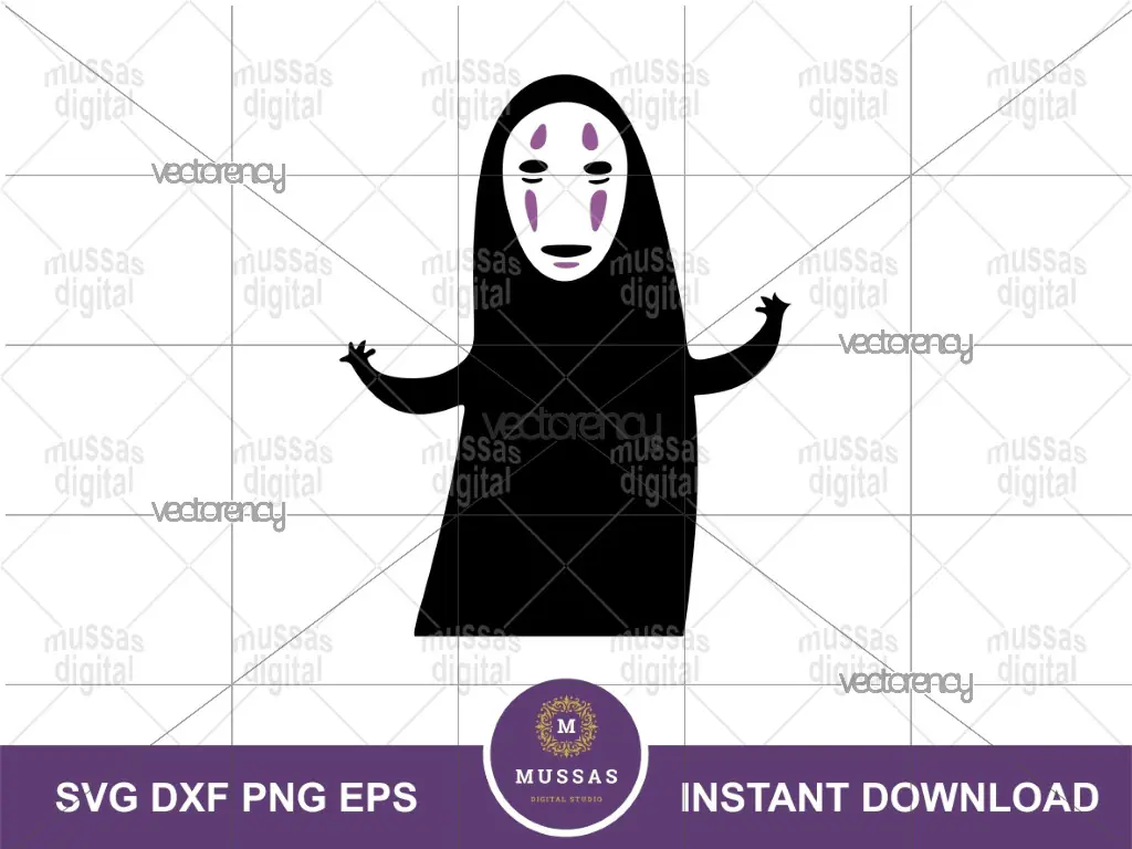 Spirited Away Kaonashi SVG Vector