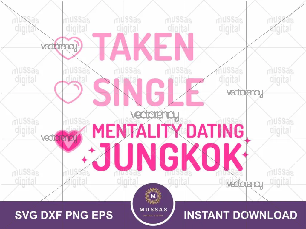 Mentally Dating Jungkook SVG