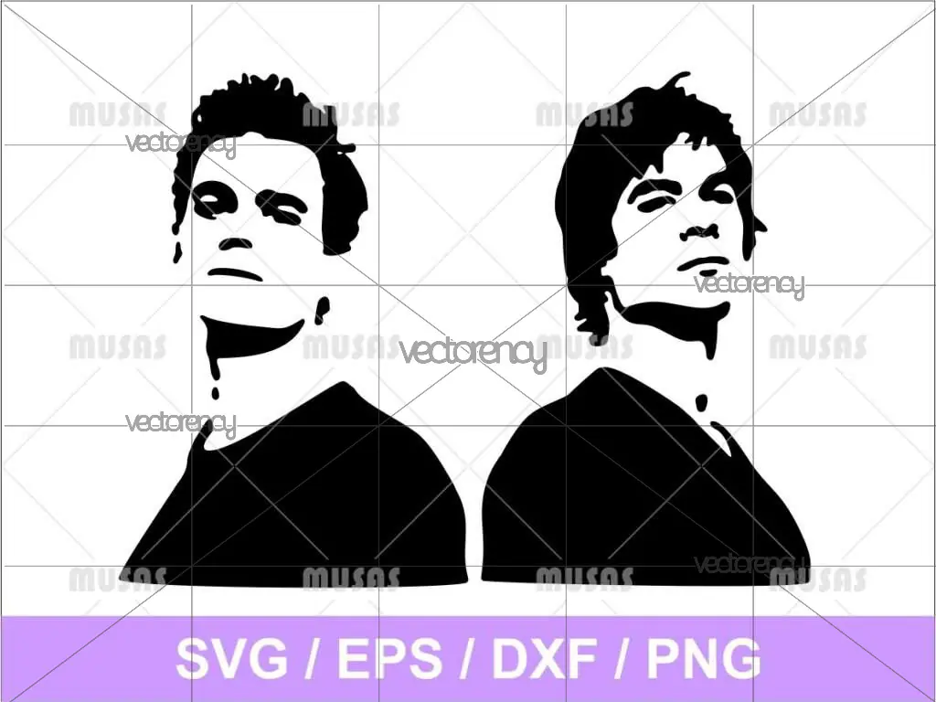 Salvatore Brothers Vampire Diaries SVG