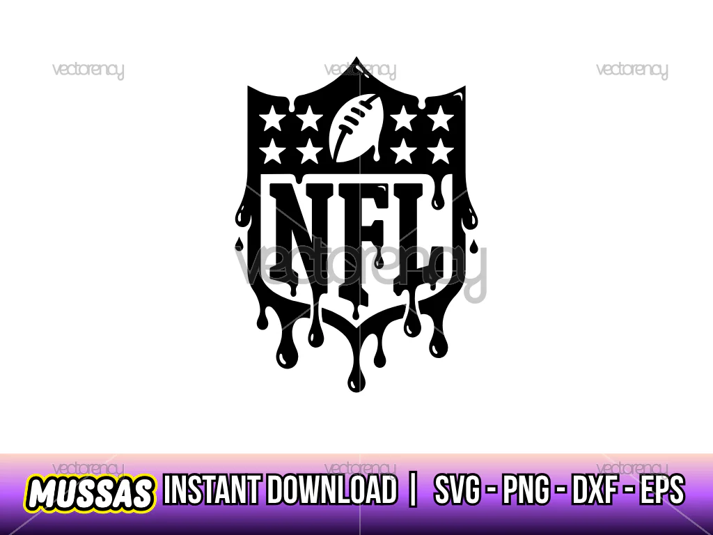 NFL Logo Drip SVG Vector Fan Art