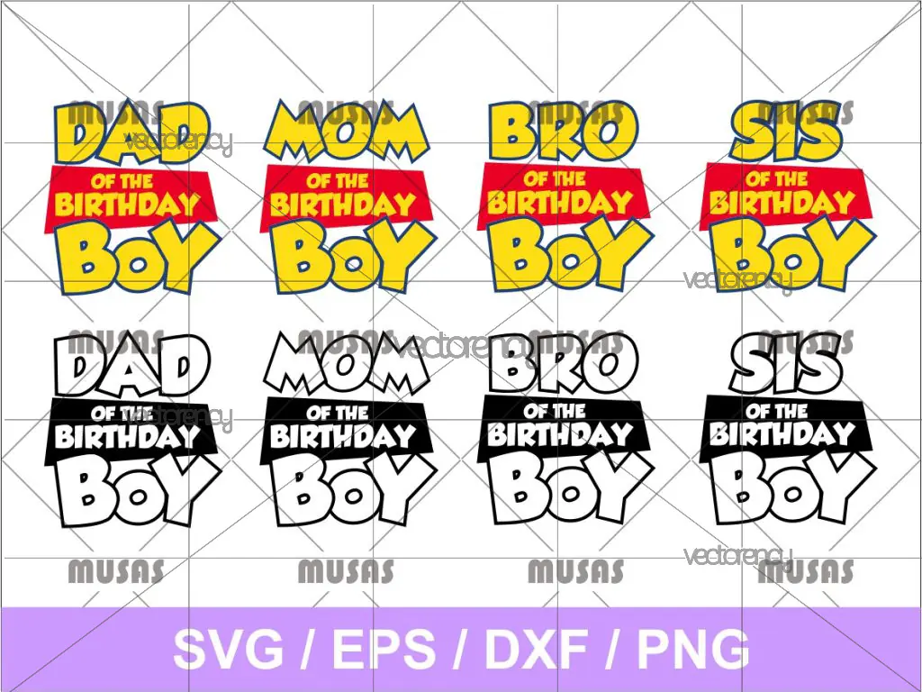 Toy Story Birthday Boy Family SVG