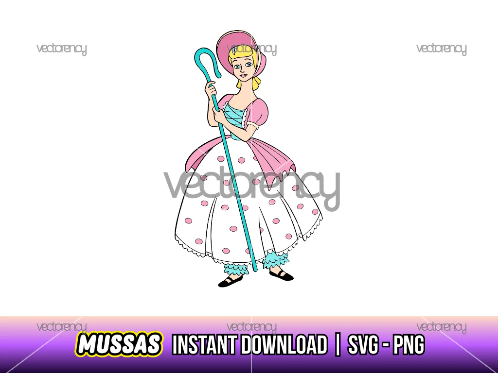 Bo Peep SVG Cricut PNG Toy Story