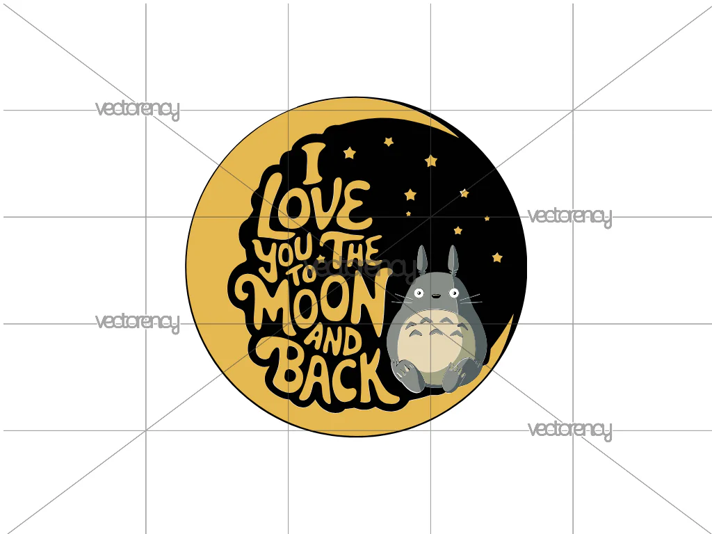 I Love You To The Moo And Back SVG, My Neighbor Totoro