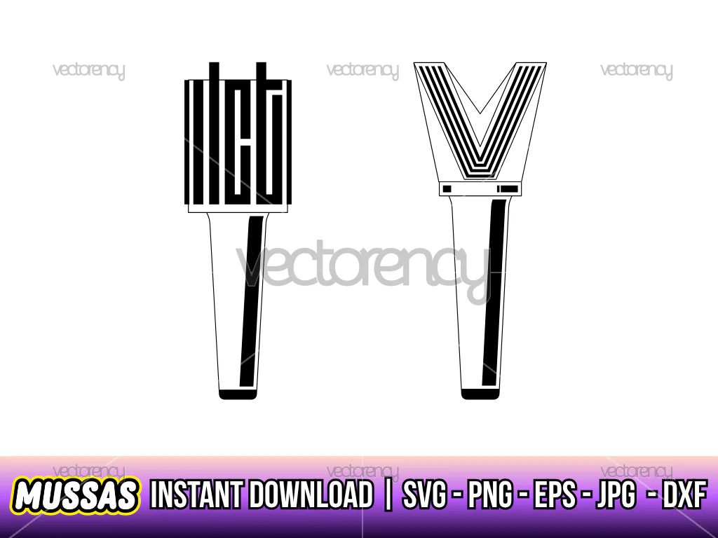 Lightstick NCT Kpop SVG Vector PNG
