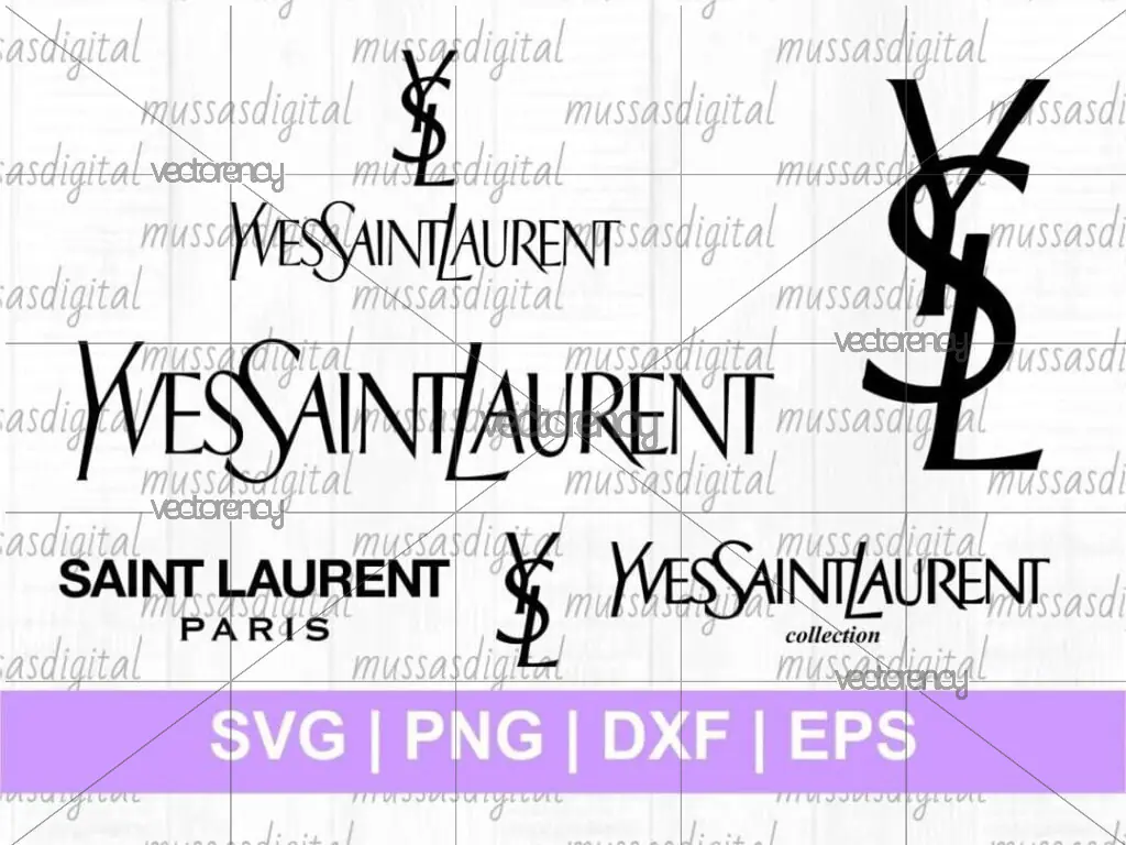 YSL Saint Laurent SVG Bundle