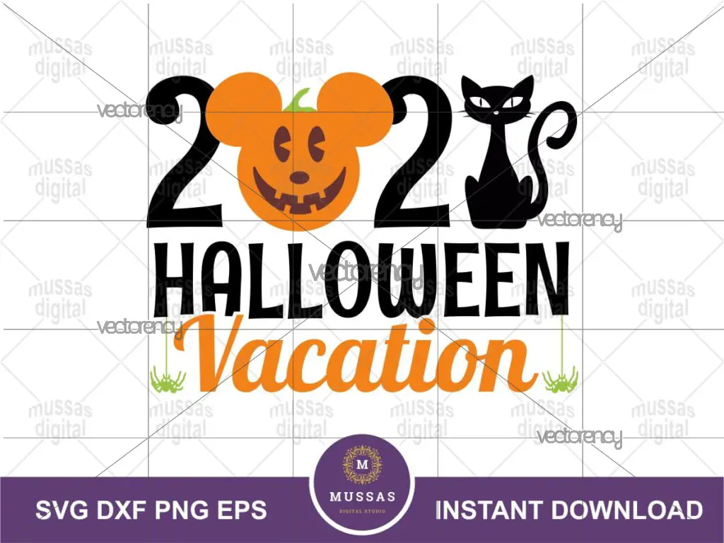 Mickey Ears Halloween Vacation 2021 SVG