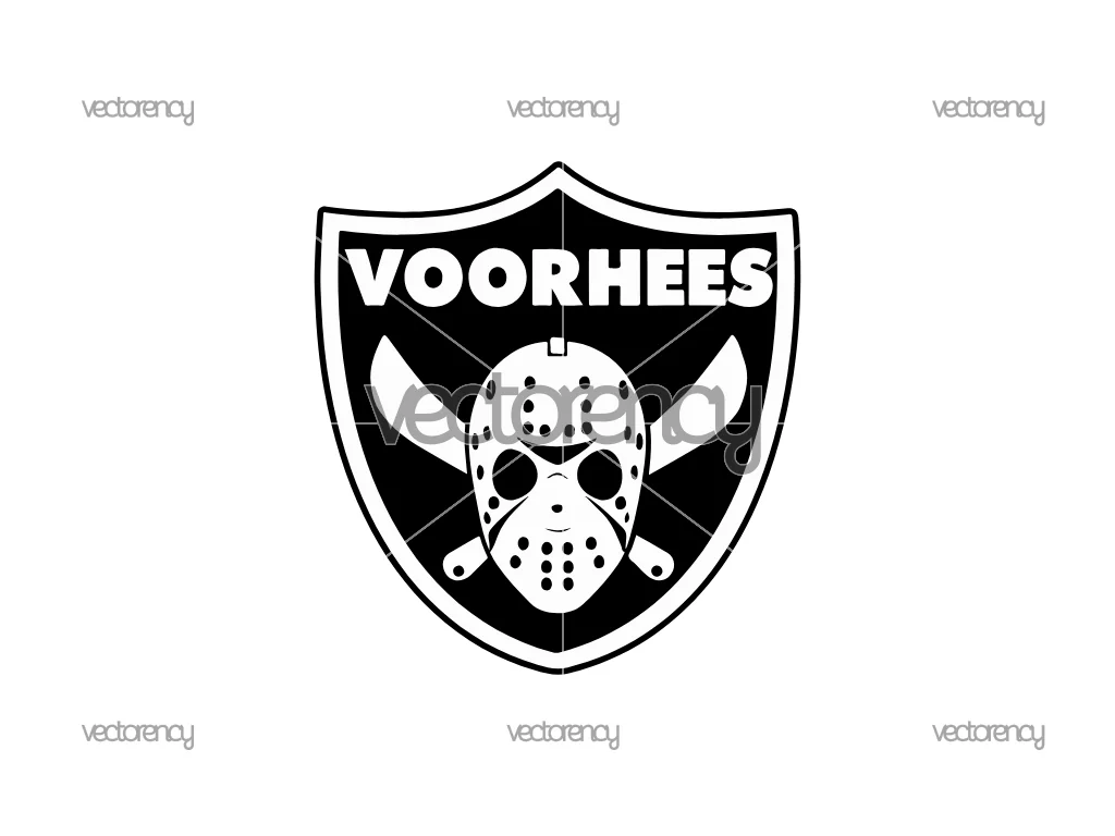 Voorhees Raiders SVG Vector Funny NFL Decal