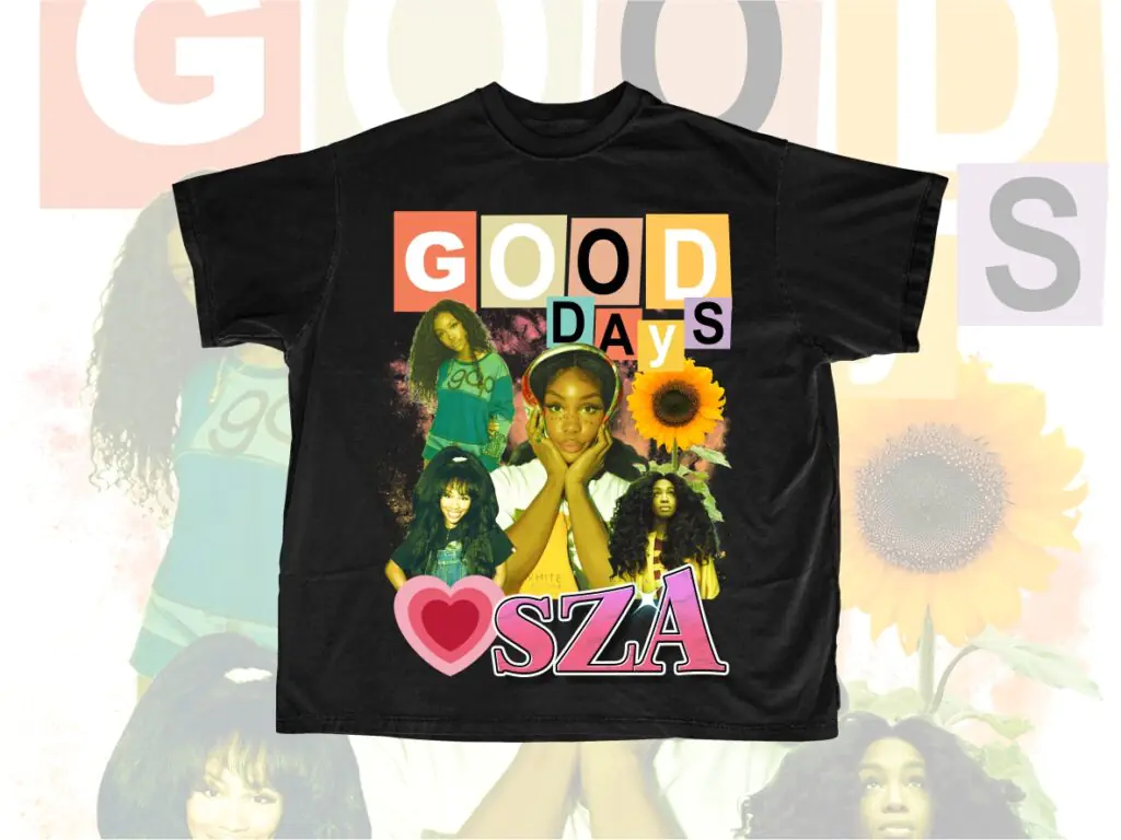 SZA 90s Retro Rap Tee PNG