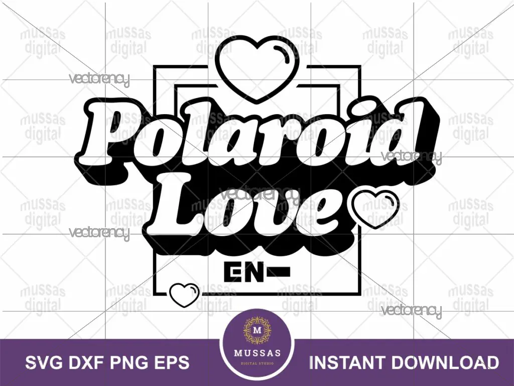 Enhypen Polaroid Love SVG Dowload