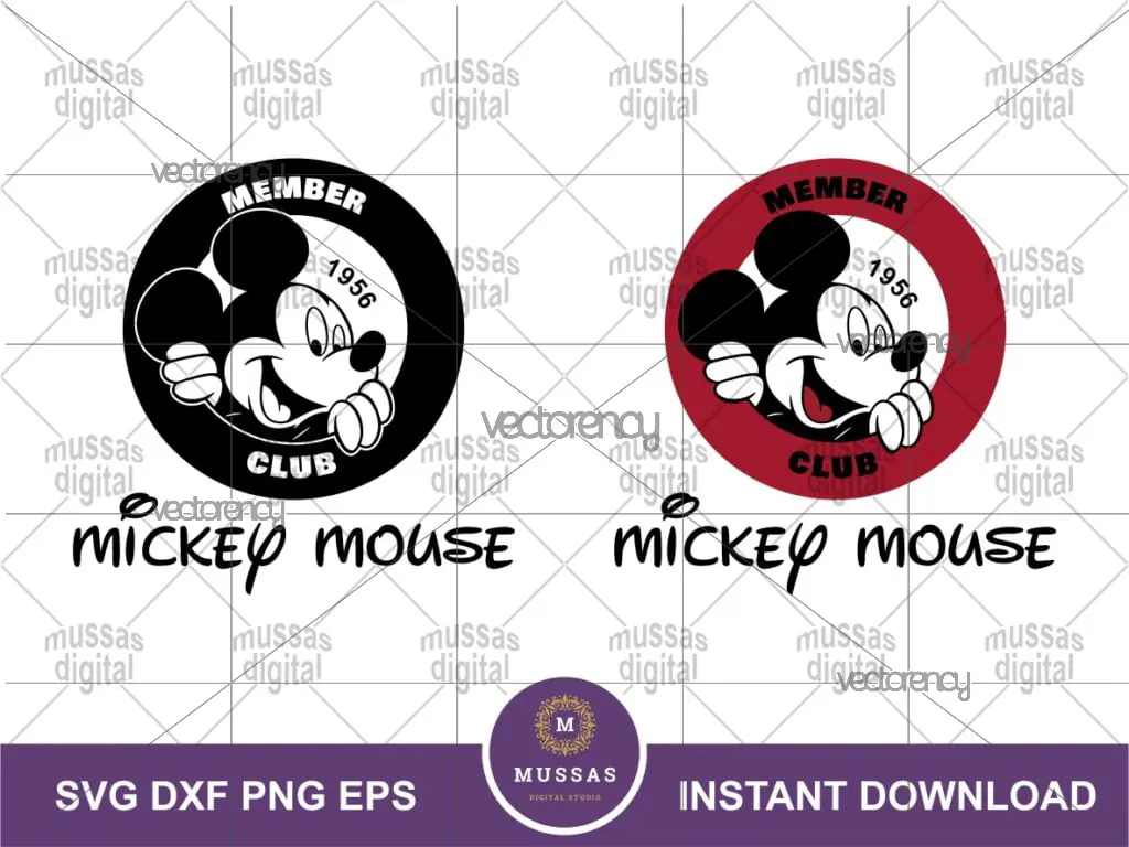 Disney Member Vintage SVG Cut File