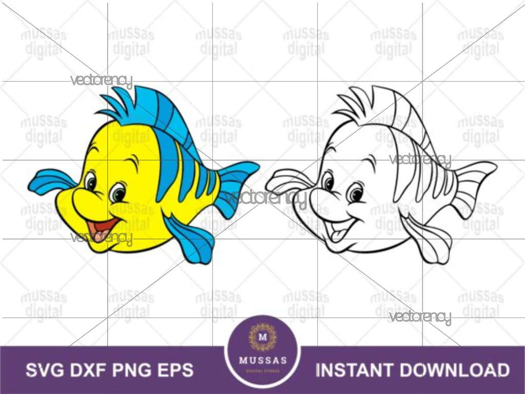 Flounder SVG