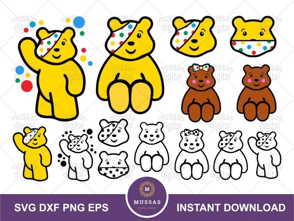 Pudsey Bear SVG | Vectorency