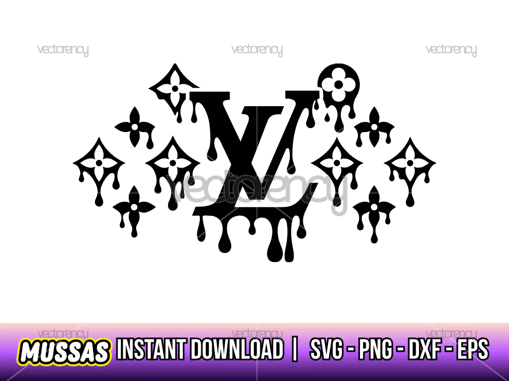 Louis Vuitton LV Drip Logo SVG
