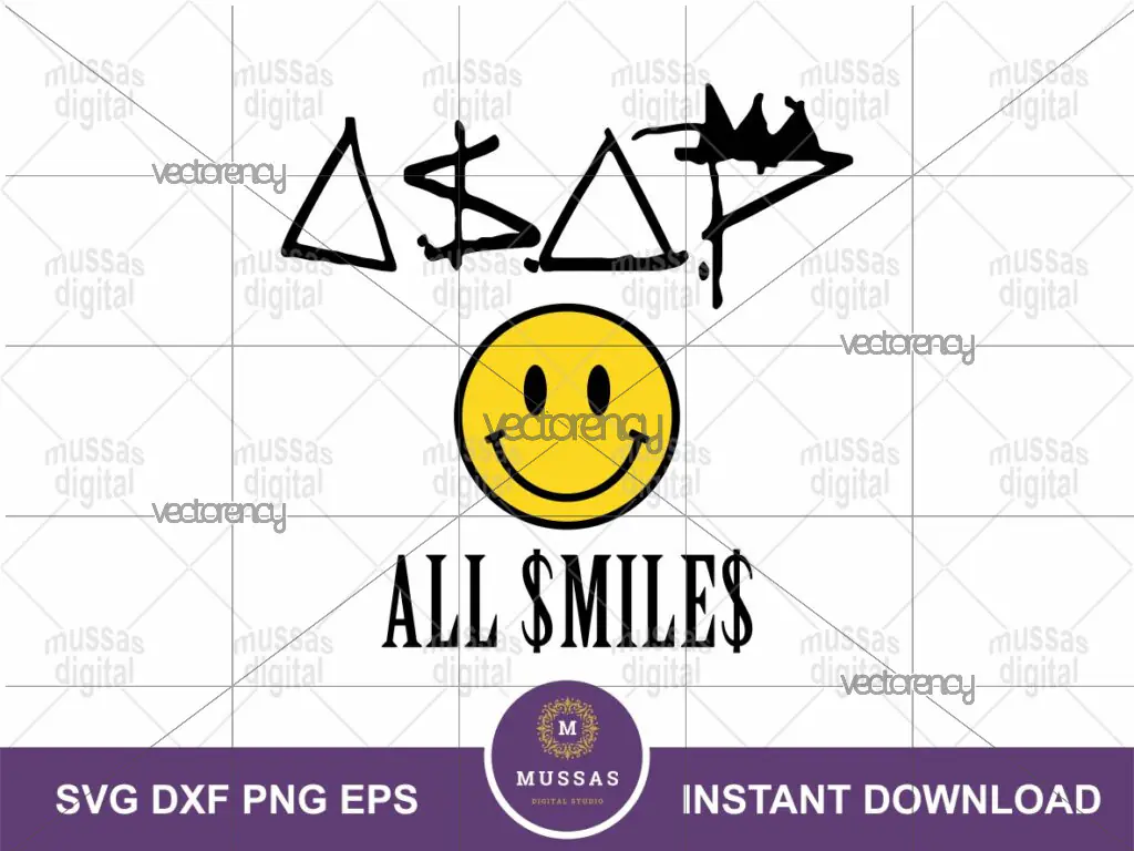 Asap Rocky Logo SVG, PNG, DXF, EPS